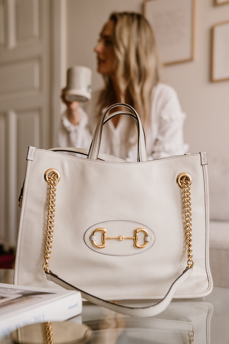 Gucci horsebit tote créme tas medium shopper Designer on rotation