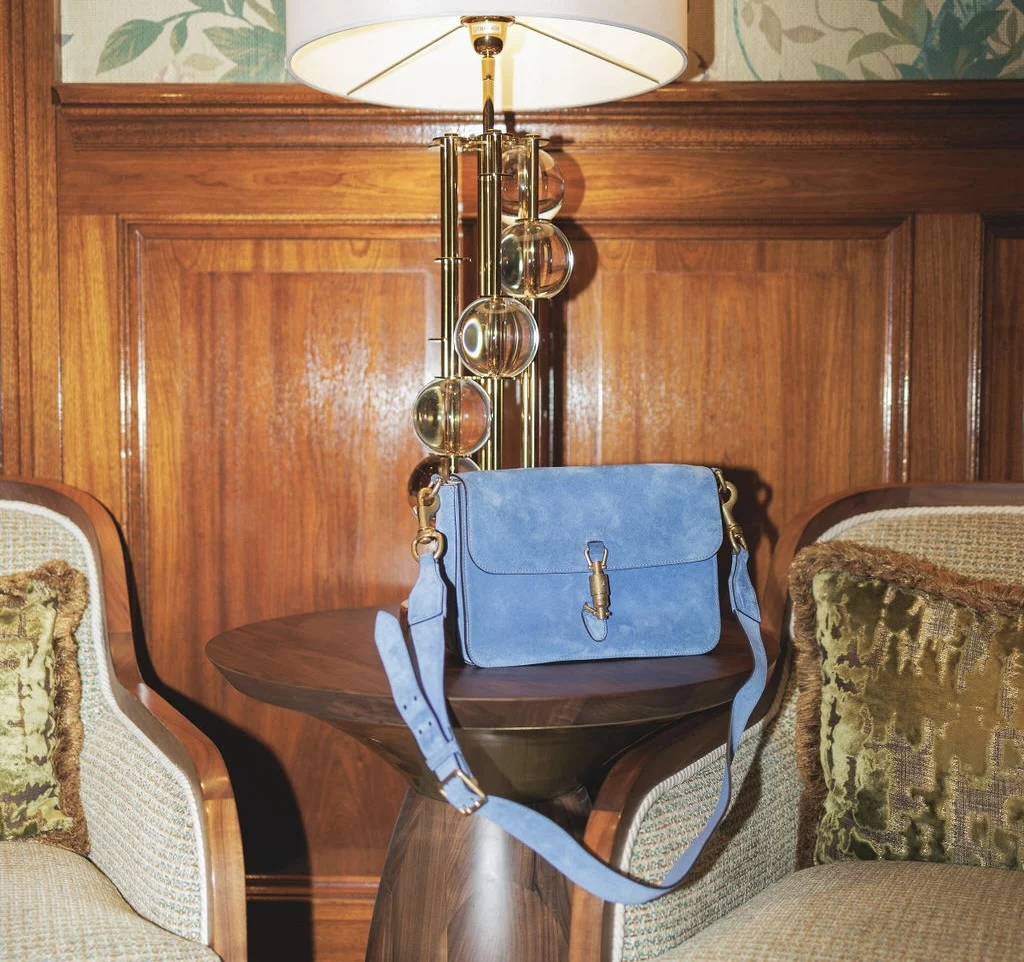 Gucci jackie crossbody tas blauw