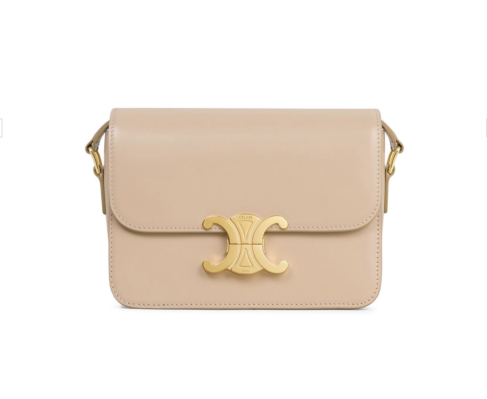 Céline teen triomphe tas beige huren