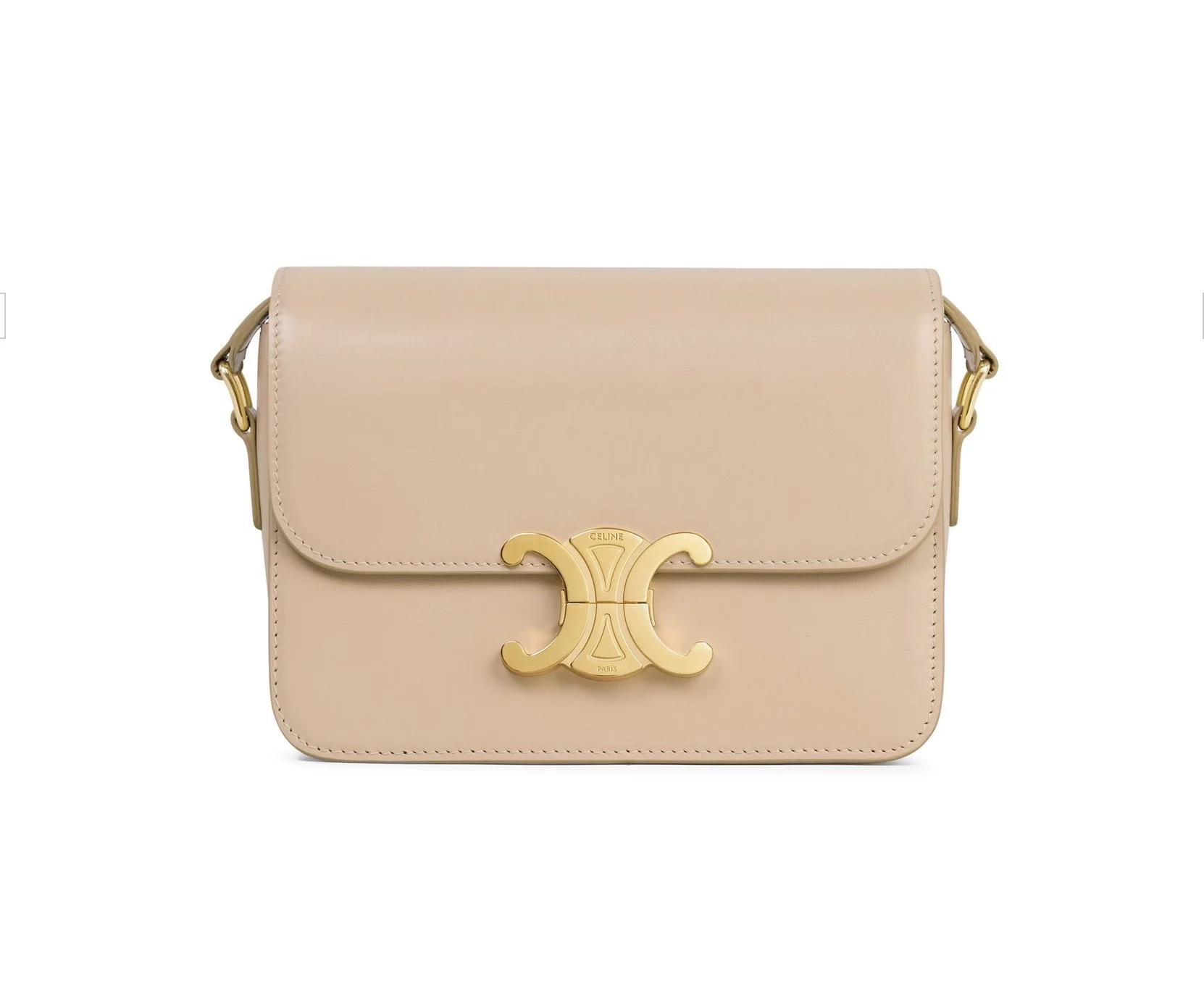 Céline teen triomphe tas beige huren