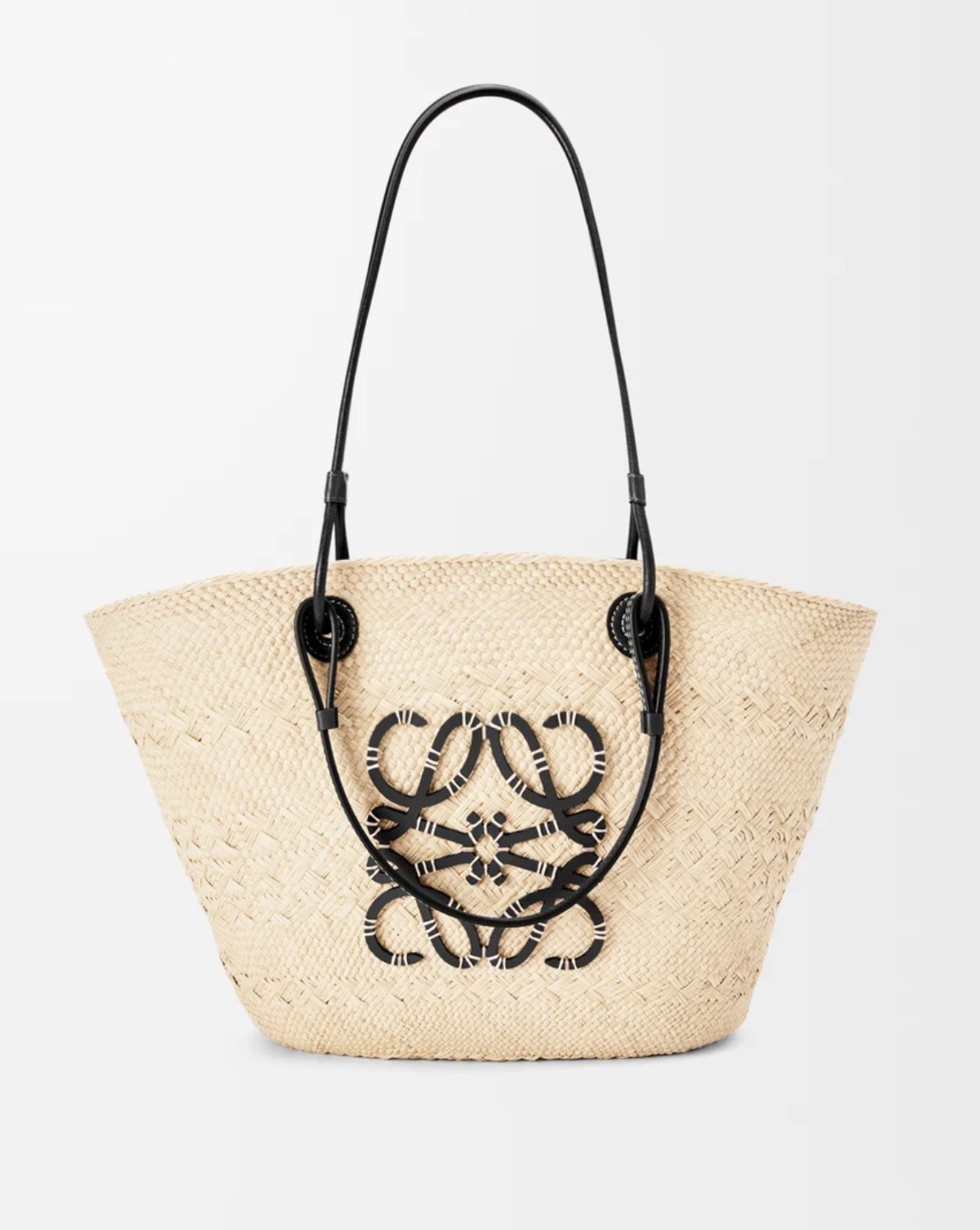 Loewe anagram basket strandtas zwart