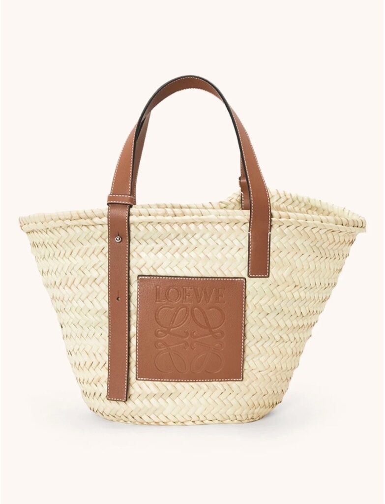 Loewe basket rieten strandtas