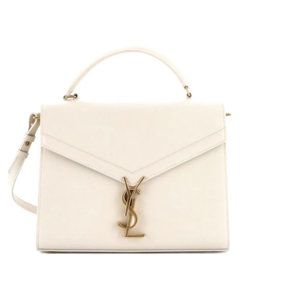 Saint laurent cassandra tas wit crossbody tas huren