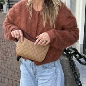 Gucci monogram pochette tas gg vintage