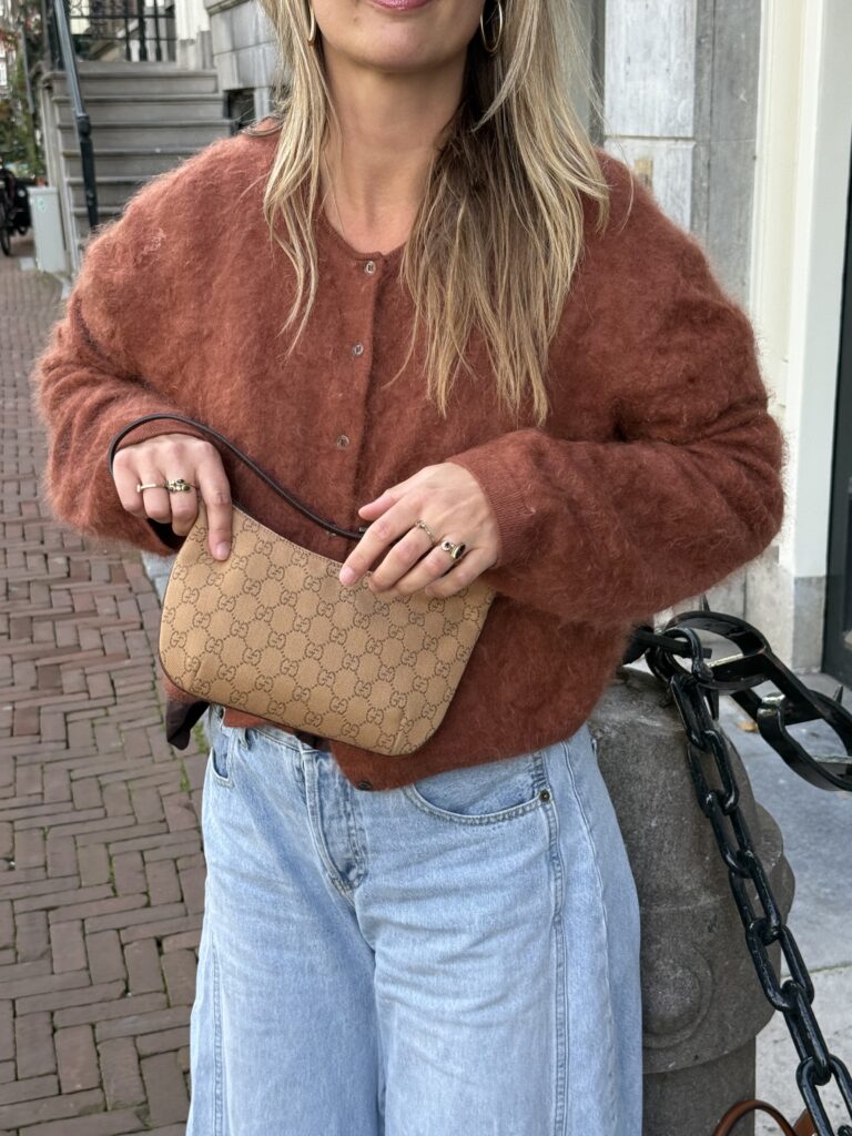 Gucci monogram pochette tas gg vintage
