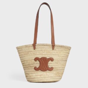 Céline triomphe rieten strandtas designertas strandtas huren