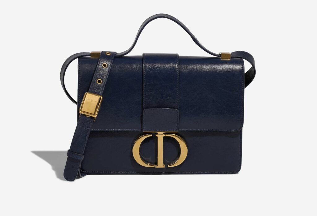 Dior montaigne 30 crossbody tas navy