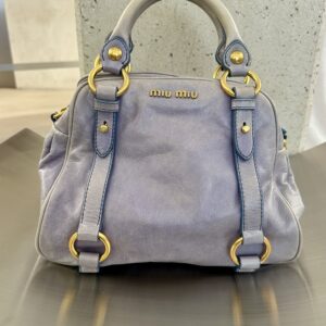 Miu miu 2way handtas lichtblauw huren Y2k