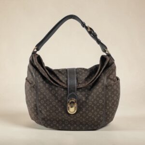 Louis vuitton denim vintage hobo monogram tas