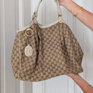 Gucci sukey monogram XL tas vintage