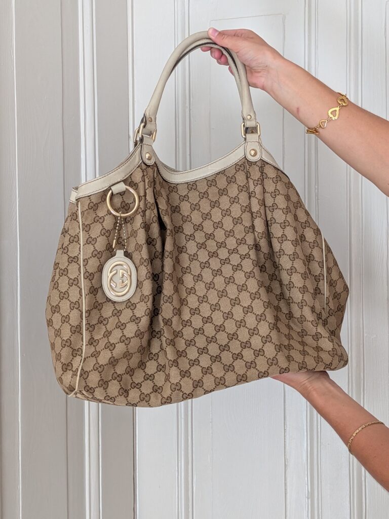 Gucci sukey monogram XL tas vintage