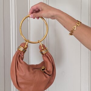 Chloe bracelet mini tas top handle roze