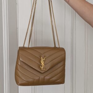 Saint laurent loulou tas small bruin crossbody